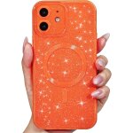 Ppdaz - pour iphone 12 coque compatible avec magsafe, magn�tique etui protection cam�ra, glitter souple ...