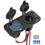 Prise allume - cigare laguna avec interrupteur tactile, chargeur de voiture usb c, rpartiteur triple ...