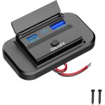 Prise de chargeur usb voiture: 38w pd type c et qc3. 0 usb 12v port adaptateur avec interrupteur etanche ...