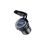 Prise de courant etanche en aluminium 12v 24v 18w, double qc3. 0 usb, chargeur rapide, avec interrupteur ...