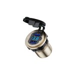 Prise de courant etanche en aluminium 12v 24v 18w, double qc3. 0 usb, chargeur rapide, avec interrupteur ...