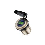 Prise de courant etanche en aluminium 12v 24v 18w, double qc3. 0 usb, chargeur rapide, avec interrupteur ...