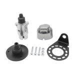 Prise de remorque 7 broches 12 v pour camping - car avec support pour feux de signalisation de remorque, ...