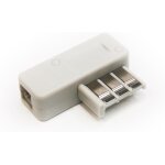 Prise t�l�phonique vers rj11 - adaptateur t�l�phonique avec connecteur rj11 - convient pour la france ...