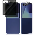 Privacy protection ecran pour samsung galaxy z flip 7 5g, [2 + 2 pi�ces] 9h anti - espion verre tremp� ...