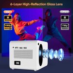 Projecteur 1080p avec wifi et bluetooth, projecteur extérieur 18 000 lumens 200 pouces, ecran de projection ... Projecteur 1080p avec wifi et bluetooth, projecteur extérieur 18 000 lumens 200 pouces, ecran de projection ...