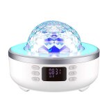Projecteur d'toiles rotatif a 360 , veilleuse pour chambre a coucher, haut - parleur bluetooth, rveil ...