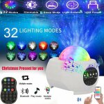 Projecteur led en forme de ciel etoil� avec t�l�commande, lampe avec haut - parleur bluetooth, contr�le ...