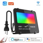 Projecteur led intelligent, eclairage d'extrieur, rvb, pour maison connecte, wi fi, application tuya, ...