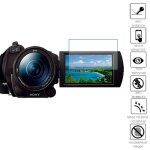 Protecteur d'cran lcd en pet, 3 pices, film de protection souple pour sony fdr - ax700 fdr - ax100e ...