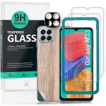 Protecteur d'cran pour samsung galaxy m33 5g(6, 6 pouces), avec 2 pices en verre tremp, 1 protection ...