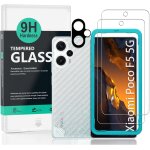 Protecteur d'�cran pour xiaomi poco f5 5g(6. 67 ), avec 2 pi�ces en verre tremp�, 1 protection d'objectif ...
