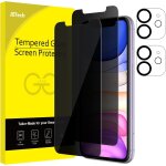 Protection d'cran anti - espion pour iphone 11 6, 1 pouces avec protection d'objectif de camra, film ...