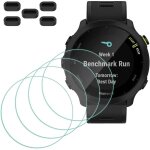 Protection ecran pour garmin forerunner 55 smartwatch verre tremp� [4 pi�ces] + bouchons anti - poussi�re ...