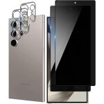 Protection d'cran vie prive pour samsung galaxy s25 ultra - 2 verres tremps + 2 protge - lentilles ...