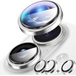 Protection objectif camra pour iphone 16 / 16 plus, protecteur camra verre tremp hd + anneau aluminium ...