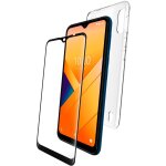 Prot�ge �cran wiko y81 coque + verre tremp� noir