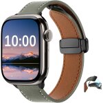 Pu cuir bracelet pour apple watch 38mm 40mm 41mm 42mm series 10 / 9 / 8 / 7 / 6 / 5 / 4 / 3 / 2 / 1, ...
