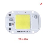 Puce led cob intelligente, 20w 30w 50w ac110 220v, sans pilote, bricolage, projecteur ext�rieur
