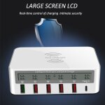 Qc 3. 0 usb chargeur pd ports charge intelligente multi - port chargeur de voyage lcd affichage numrique ...