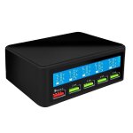 Qc3. 0 multi usb 5 - port station de charge de chargeur rapide intelligent avec affichage led bt048