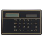 Qsj - calculatrice d'nergie solaire ultra fine  8 chiffres, avec cran tactile, conception de carte ...