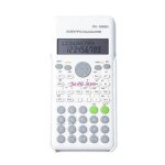 Qsj - calculatrice scientifique  deux lignes etudiants calculateurs fonction 83cf - blanc