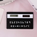 Qsj - calculatrice solaire à 8 chiffres, mini calculatrice portable mince pour étudiant, papeterie, jouets ... Qsj - calculatrice solaire à 8 chiffres, mini calculatrice portable mince pour étudiant, papeterie, jouets ...