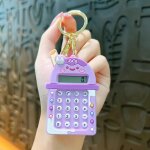 Qsj - mini - calculatrice portable kawaii, affichage  8 chiffres, fournitures scolaires, labyrinthe ...