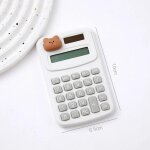 Qsj - mini calculatrice portable mignonne de dessin anim, ordinateur de bureau pour les lves du primaire, ...