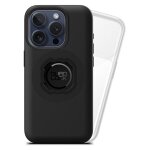 Quad lock poncho coque pour t�l�phone 6. 1  housse transparent et noir pour apple iphone 15