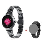 Rainbuvvy dm70 smartwatch, montre de mode amled pour femmes, bt call sport watch stand, bracelet en acier ...