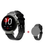 Rainbuvvy dm70 smartwatch, montre de mode amled pour femmes, bt call sport watch stand, bracelet en cuir ...