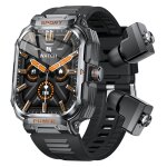 Rainbuvvy gt55 2, 01 pouces montre intelligente 2 - en - 1 casque et baladeur surveillance de la frquence ...
