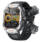 Rainbuvvy gt55 2, 01 pouces montre intelligente 2 - en - 1 casque et baladeur surveillance de la frquence ...