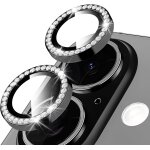 Rear camera protection for iphone 16 / 16 plus tempered glass, glitter lens protector, 9h hardness hd ...