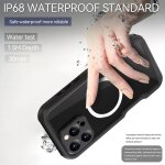 Redpepper coque waterproof anti choc pour iphone, couleur: noir, smartphone: iphone 16 pro Redpepper coque waterproof anti choc pour iphone, couleur: noir, smartphone: iphone 16 pro