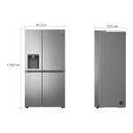 Réfrigérateur - congélateur lg gslv81pzle - côte à côte avec distributeur d'eau, distributeur de glaçons ... Réfrigérateur - congélateur lg gslv81pzle - côte à côte avec distributeur d'eau, distributeur de glaçons ...