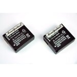 Remplacement batterie x2 li - ion type dmw - ble9 , dmw - ble9e 940 mah avec infochip + chargeur + eu ...