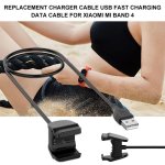 Remplacement usb chargeur compatible pour xiaomi mi band 4, avec clip de type sans blessure - 1m cble ...