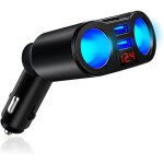 Répartiteur chargeur voiture avec 2 prises allume - cigare, répartiteur allume - cigare, chargeur de ... Répartiteur chargeur voiture avec 2 prises allume - cigare, répartiteur allume - cigare, chargeur de ...