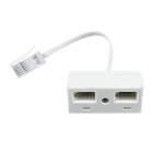 Rpartiteur de tlphone, rpartiteur de prise tlphonique britannique a 2 voies, prise rj11 bt mle ...