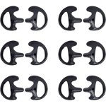 Replacement ear tips soft silicone for motorola kenwood radio air acoustic tube coil walkie talkie earpiece ...