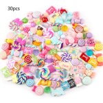 R�sine color�e mixte de 30 / 50 pi�ces cabochons de bonbons en forme de sucette, bricolage, mat�riaux ...