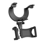 R�troviseur de voiture universel am�lior�, support gps pour t�l�phone portable, rotation a 360 degr�s ...