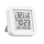 Rveil numrique led, calendrier snooze, wi - fi, tuya, thermomtre, hygromtre, humidit, prvisions ...
