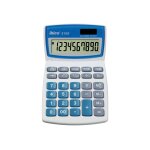 Rexel ibico 210x - calculatrice de bureau - 10 chiffres - panneau solaire, pile - blanc, bleu