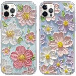 Rfgvc - 2 pices coque pour iphone 16 pro 6, 3 , transparente souple silicone tpu avec motif fleur mignon ...
