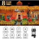 Rideau lumineu noel, 10m 400 led guirlande lumineuse noel exterieure, peuvent etre connecter, 8 modes ... Rideau lumineu noel, 10m 400 led guirlande lumineuse noel exterieure, peuvent etre connecter, 8 modes ...