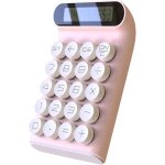 (rose) calculatrice m�canique, ecran lcd a 10 chiffres pour ordinateur portable, calculatrice tendance ...